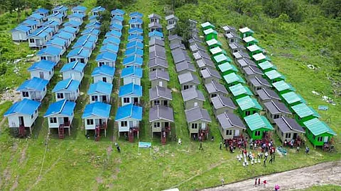 ZAMBOANGA. The Office of the Presidential Adviser on Peace, Reconciliation and Unity turns over 200 housing units to a Moro National Liberation Front (MNLF) community in Sibuco, Zamboanga del Norte. A photo handout shows the aerial view of the housing units given to the MNLF community by Opapru on Friday, August 30.