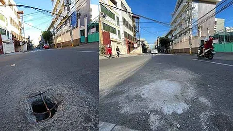 Pothole on Junquera Street covered