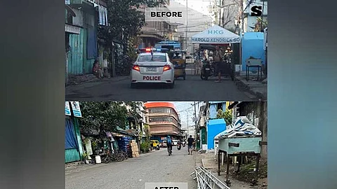 Tent on Panganiban St. taken down