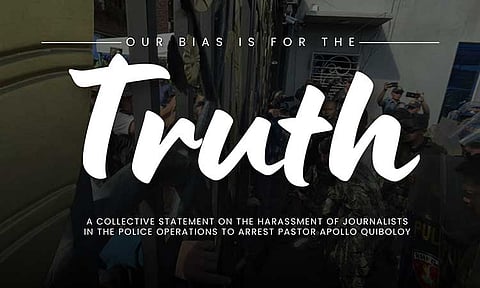 STATEMENT: Our bias is for the TRUTH