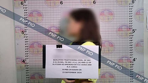 MANILA. Mugshot of Alice Guo during the booking procedure at the Pasig City Jail.