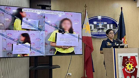 MANILA. Philippine National Police spokesperson Colonel Jean Fajardo answers questions from the media regarding Alice Guo’s detention.
