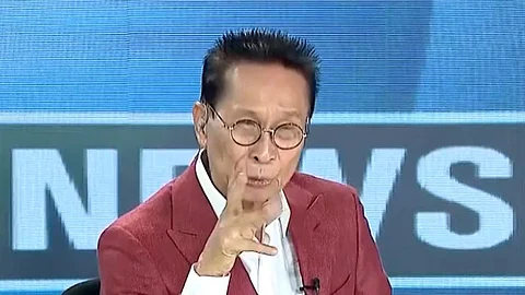 Si kanhi Chief Presidential Legal Counsel Atty. Salvador Panelo (Hulagway screenshot sa episode sa Gikan sa Masa, Para sa Masa sa SMNI Oktubre 2, 2024)