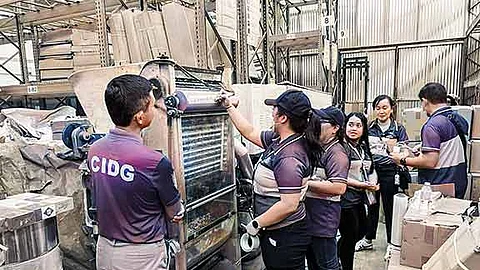 Cigarettes, machinery, raw materials found in Looc warehouse