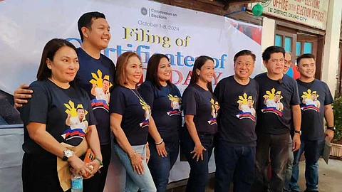 Several candidates under the Hugpong sa Tawong Lungson (HTL), composed of several re-electionists and newbies, filed their Certificate of Candidacy (COC) on Sunday afternoon, October 6, 2024.