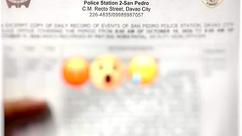 (Pinaambit nga hulagway sa blotter sa pulis)