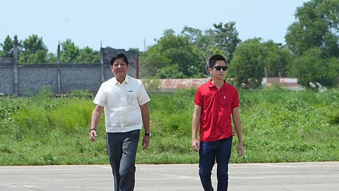 (From left to right) President Ferdinand Marcos, Jr., and Ilocos Norte First District Representative Ferdinand Alexander “Sandro” Marcos (Photo from Sandro Marcos Facebook)