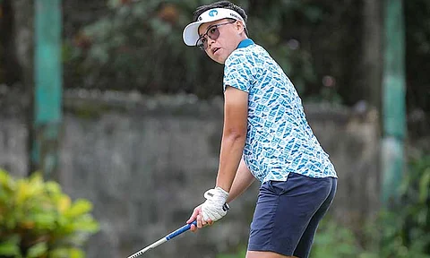 DABAWENYA MOMENTUM. Davao City’s Sarah Ababa keeps the momentum, leading anew on Day 2 of the ICTSI Negros Occidental Classic on Wednesday, October 23, 2024, amid adverse weather conditions.