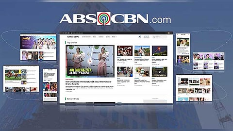 The new ABS-CBN website.