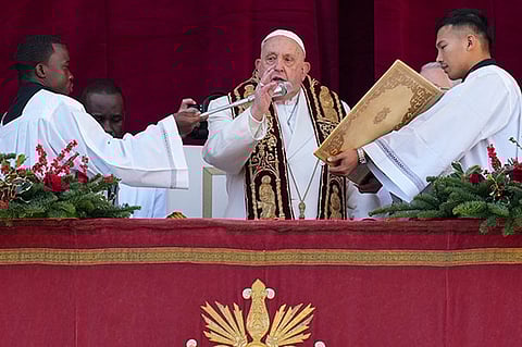 Pope calls for nations to overcome divisions in Christmas address as communities celebrate worldwide