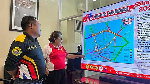 Sinulog road closures and traffic rerouting