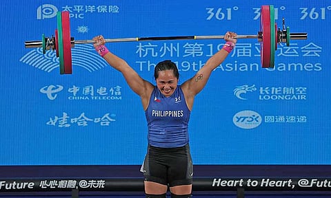 HALL OF FAME HONOR. Olympic gold medalist Hidilyn Diaz is set to be enshrined in the Philippine Sportswriters Association (PSA) Hall of Fame during the San Miguel Corporation-PSA Awards Night at the Manila Hotel on January 27.