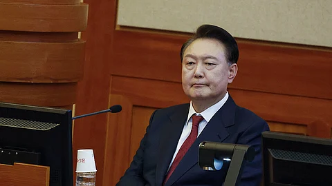 SOUTH KOREA. South Korea's impeached President Yoon Suk Yeol attends the fourth hearing of his impeachment trial over his short-lived imposition of martial law at the Constitutional Court in Seoul, South Korea, Thursday, January 23, 2025.