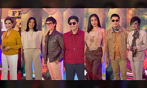 (From left) Chanda Romero, Angel Aquino, Jake Cuenca, Coco Martin, Andrea Brillantes, Albert Martinez, and Celia Rodriguez are the new cast of FPJ's Batang Quiapo.
