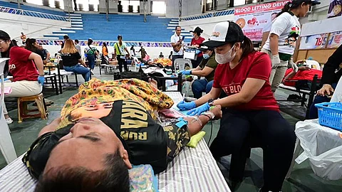 Bloodletting drive ni Manong Pulong nilampos; 159 bags sa dugo nahipos