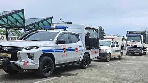 Police vehicles stationed outside Davao International Airport on Sunday, March 9, as part of a simulation exercise (simex), according to Police Regional Office-Davao Region (PRO Davao) spokesperson PMaj. Catherine Dela Rey. While the specific nature of the exercise was not disclosed, social media speculations linked the police presence to rumors of an ICC warrant for former President Rodrigo Duterte—claims that his camp swiftly debunked as "fake news."