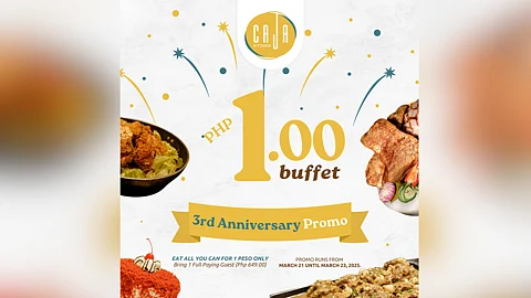 Celebrating 3 years of great food and memorable moments: Caja Kitchen Cebu marks 3rd anniversary with special 1 peso buffet promo!