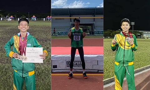 TOP ATHLETICS MEDALISTS. Davao City’s tracksters deliver a handful of gold medals at the close of the Davao Region Athletic Association (Davraa) Meet 2025 athletics competition on Thursday, March 13, at the Davao del Norte Sports and Tourism Complex (DNSTC) in Tagum City.