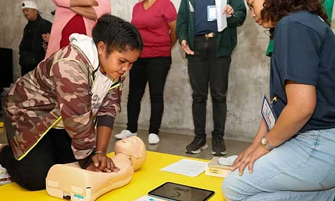 Aetas undergo basic life support training