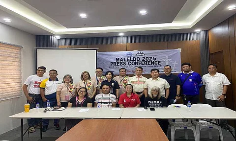MALELDO 2025. Members of the Maleldo 2025 Executive Committee led by Honorary Chairperson Mayor Vilma Caluag are joined by penitents Ruben Enaje and Wilfredo Salvador during the press conference at Heroes Hall Executive House on Monday, April 7. (Photo by Jovi T. De Leon)