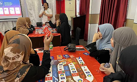 Students and teachers from nine Islamic schools in Davao City, Cagayan de Oro, and Zamboanga gathered during a program organized by Pru Life UK on Saturday, April 5, 2025, at Sunny Point Hotel.