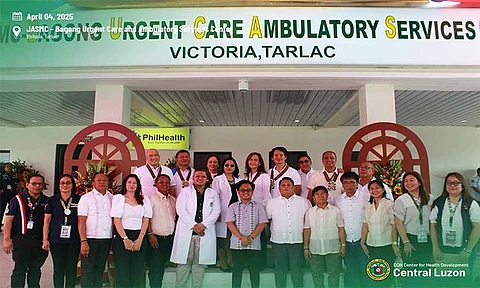 BUCAS NOW OPEN IN TARLAC. The Department of Health inaugurated the Jose B. Lingad Memorial General Hospital Ambulatory Surgical and Multispecialty Center - Bagong Urgent Care and Ambulatory Services in Victoria, Tarlac. (Photo courtesy of DOH)