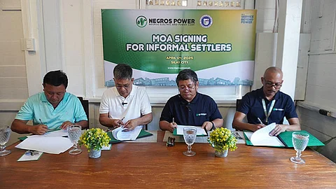 Negros Power inks MOA with Silay for informal settlers’ electricity