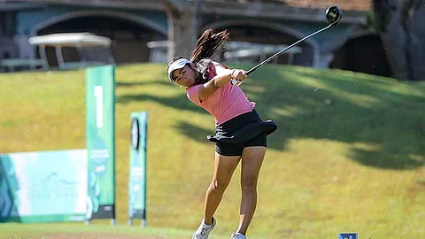 GIRLS 15-18 CHAMPION. Levonne Tallion pulls through on the second playoff hole with a par to snare the girls’ 15-18 championship at Eagle Ridge Golf and Country Club's Norman course here on Thursday, April 10, 2025.
