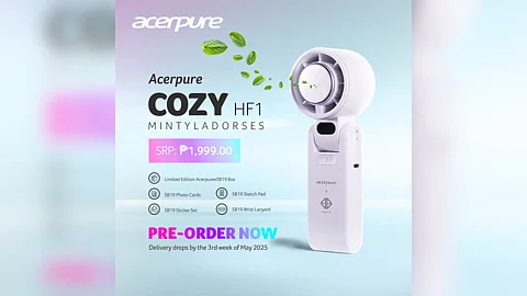 Acerpure drops first hand fan inspired by SB19’s MINTYLADORSES.