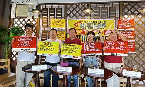 Bayan Muna Partylist Davao and other progressive labor groups raised concerns on workers' wages and labor-related issues and the 2025 midterm elections, on Saturday morning, April 26.