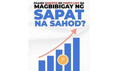 Trabaho Partylist launches voter’s education campaign on responsible voting