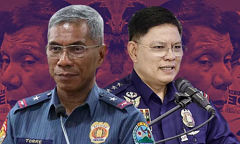 Criminal Investigation and Detection Group director Major General Nicolas Torre III and
Philippine National Police chief General Rommel Marbil.
