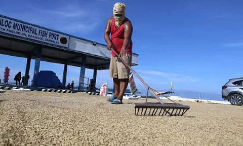 AGRI GROWTH. Farmers take advantage of the sunny weather to dry palay (unhusked rice) in Masinloc Municipal Fish Port, South Poblacion, Masinloc, Zambales in this undated photo. The Department of Agriculture (DA) on Wednesday (May 7, 2025) said the agrifishery growth logged in the first quarter of the year signals a recovery momentum. (PNA file photo)