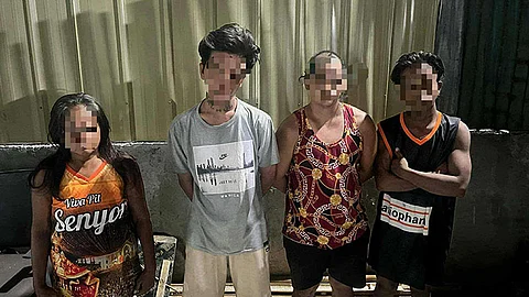 Nagrambol kay gailog sa babaye, sikop