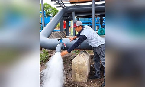 BACOLOD. PrimeWater, with its joint venture partner, Bacolod City Water District (Baciwa), activates its lines from Matab-ang River in Talisay City to its water treatment plant in Barangay Granada, Bacolod City on May 6.