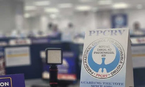 The Parish Pastoral Council for Responsible Voting Command Center in Sampaloc, Manila (PNA photo by Kris M. Crismundo)