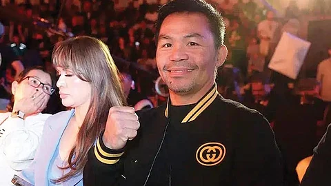 Pacquiao naa na sa Amerika