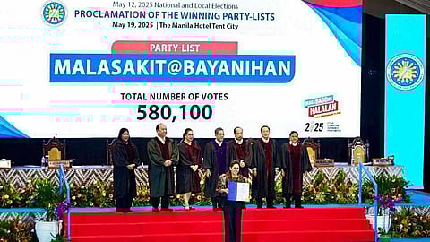 Congresswoman Girlie Veloso was proclaimed on Tuesday, May 20, 2025, the congressional representative of Malasakit@Bayanihan Partylist following the party’s victory in the 2025 midterm elections. (Contributed)
