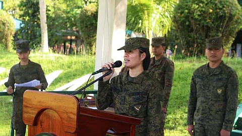 ZAMBOANGA. The 1st Infantry Division assigns three junior officers to the 97th Infantry Battalion (97IB) bringing fresh strength into the ranks of the battalion. Assigned to the 97IB are Second Lieutenants Jemuel Gallien, Joshua Palma, and Sistine Silhouate Balut. (SunStar Zamboanga)