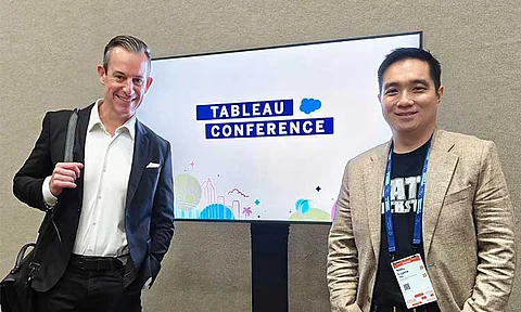 Converge Chief Executive Advisor Eugene Yeo meets with Tableau CEO Ryan Aytay at the
#TC25, or Tableau Conference 2025 held in San Diego, California.