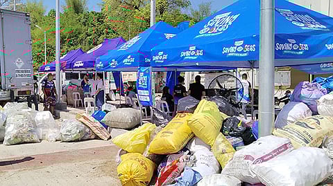 La Union residents trade recyclable waste for food