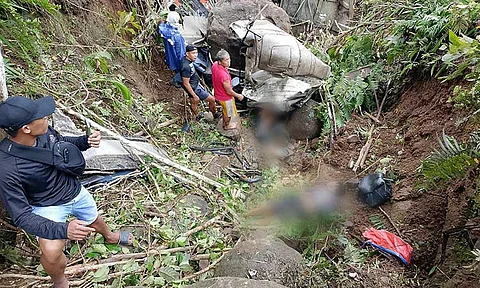 The Caraga Municipal Police Office has confirmed that most of the 10 individuals involved in a fatal vehicular accident on the morning of Thursday, May 28, 2025 in Sitio Panlaisan, Barangay Pichon, Caraga, Davao Oriental were residents of Davao City, most of them laborers from Mandug. The victims were aboard a Howo dump truck owned by Legacy Construction Company when the vehicle lost its brakes while navigating a steep and narrow road. The vehicle plunged approximately 80 meters into a ravine, resulting in the fatalities of five of the crew and injuring other five.