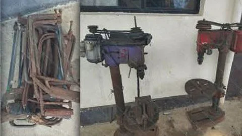 Gun-making tools surrendered in Danao