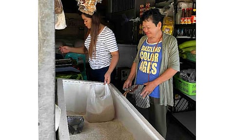 BENTENG BIGAS. Rosario Arenas; a 62-year-old senior citizen from Barangay Dibaraybay in Dinalungan, Aurora buys quality and affordable rice under the “Benteng Bigas Meron Na” program of President Ferdinand R. Marcos Jr. (Photo courtesy of PIA 3)