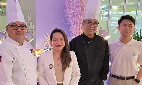 TEAM. From left: Sous chef Alvin Eleccion, general manager Ritchel Bojos, executive chef Allan Monungolh and marketing & communications manager Ian Jonathan Plando.