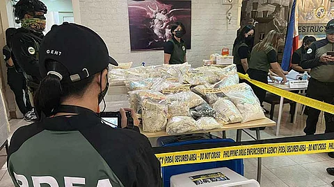 Half a billion worth of drugs burned