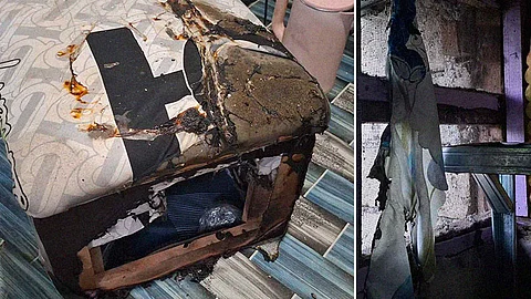 Balay sa iyaan gisunog tungod sa ‘hunghong sa demonyo’