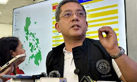 CALL FOR SCRUTINY. Commission on Elections Chairperson George Garcia engages the press at the Comelec head office in Intramuros, Manila on May 12, 2025. In an online interview on Thursday (June 12, 2025), Garcia encouraged the public to scrutinize the Statements of Contributions and Expenditures submitted by candidates in the recent elections once they are posted online. (PNA file photo by Joyce Ann L. Rocamora)