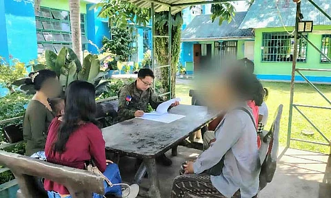 SCHOLARSHIPS. Dependents of former rebels enroll at Lyceum of the East–Aurora through a scholarship program facilitated by the 91st Infantry “Sinagtala” Battalion. The initiative supports peacebuilding and reintegration efforts in conflict-affected communities in the province. (Photo courtesy of 91st IB)