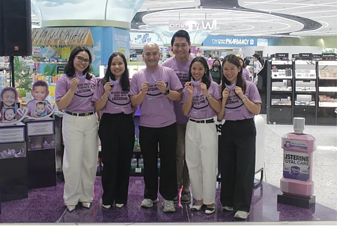Speakers for LISTERINE® and Operation Smile Philippines’ “Healthy Smiles Start with LISTERINE ® “ campaign launch event held at Watson’s SM Mall of Asia Mall 7. From left: Lexie Coloma, Senior Manager for Corporate PR & Sustainability, Watsons Philippines; Kate Bulan, Shopper Marketing, LISTERINE ® Philippines; Ramon Solas, Coordinator, Operation Smile Philippines and Manila Cleft Center; MacoyDubs, LISTERINE ® Brand Ambassador; Maxine Ibay, Speech Language Pathologist, Operation Smile Philippines; Rachelle Alcovindas, Nutritionist & Senior Officer of Comprehensive Cleft Care, Operation Smile Philippines.